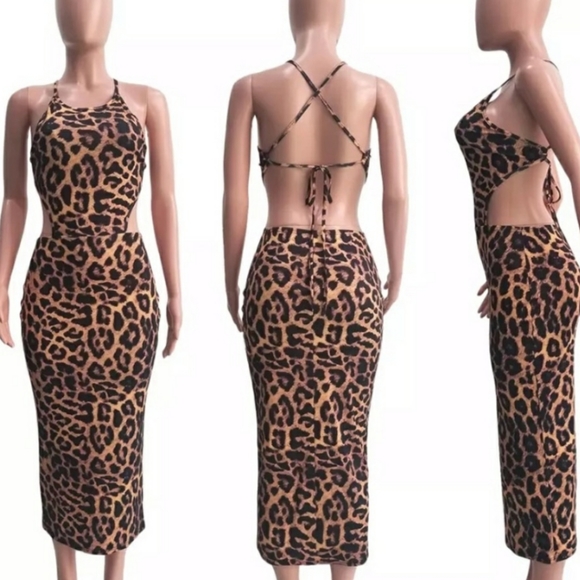 Dresses & Skirts - Leopard midi